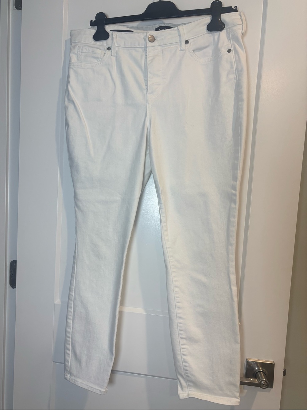 NYDJ Women’s Ami Skinny White Jeans 14